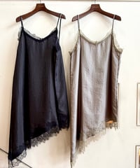 【CLOCHE】アシンメトリーレースキャミワンピース　　652-85711