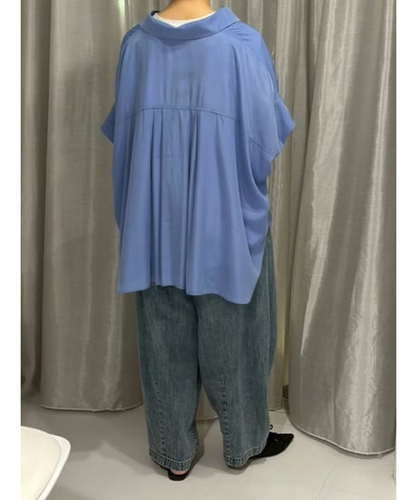 ayane｜オーバーサイズトロミシャツ