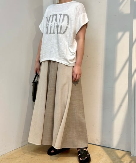 MONiLE｜ロゴプリントスラブTシャツ