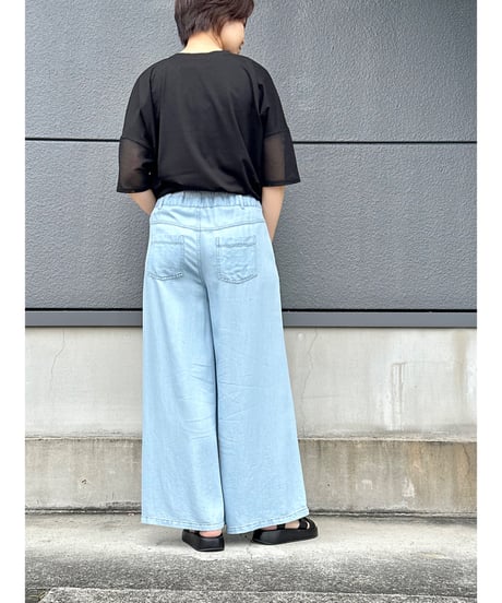 MONiLE｜袖メッシュオーバーT