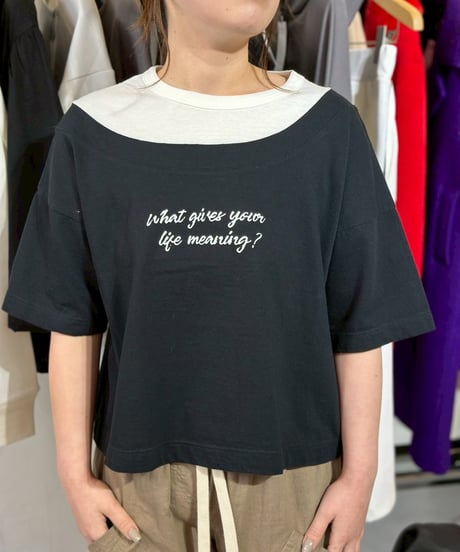 JUDDY CORN ｜モダンネックオンTシャツ