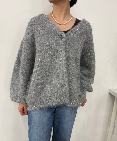 【TORRZZO DONNA】　ドラマティックニットカーディガン　6269-542
