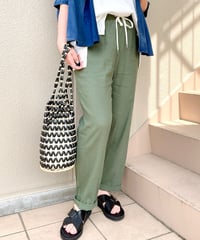 cafune │  コットンリネンテーパードパンツ