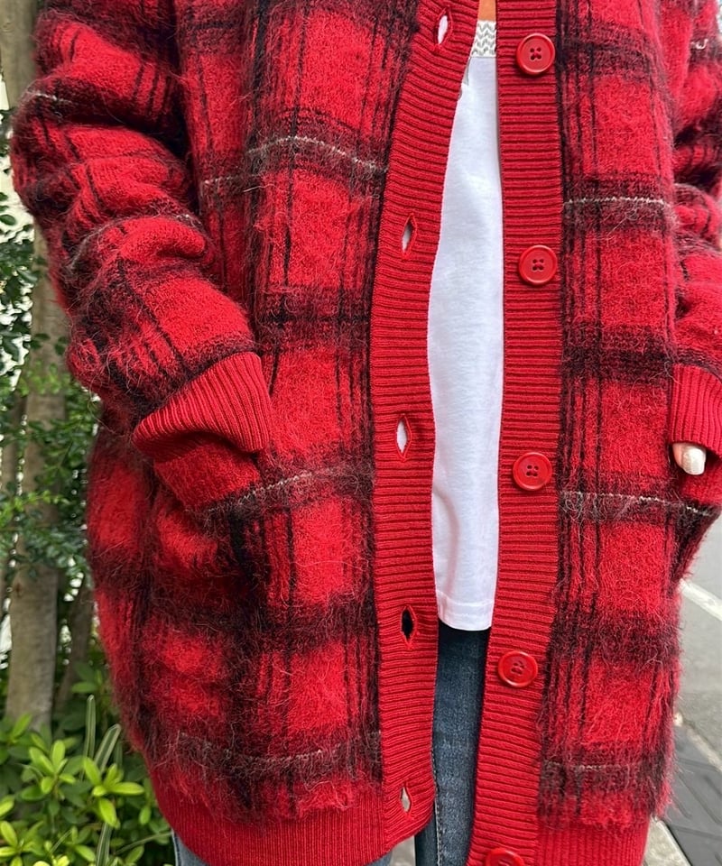 ROSIEE】オンブレチェック柄カーディガン R791237 | TO