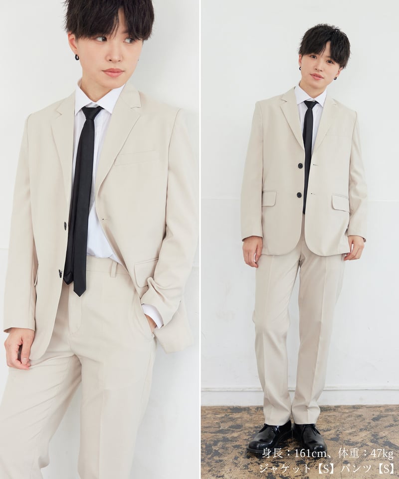 BOYSHE Cool Summer Suit》シングルブレスト＆スリムスラックス