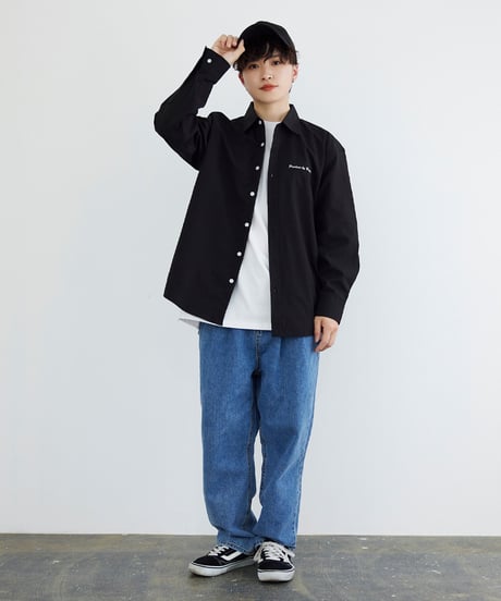 《BOYSHE original》ひまわり刺繍シャツ【2 color】