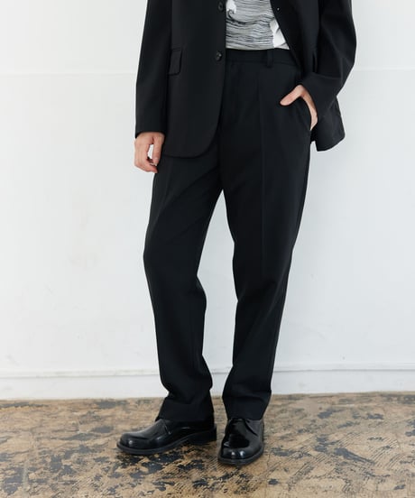 《BOYSHE Cool Summer Suit》シングルブレスト＆スリムスラックス【セットアップ】ブラック