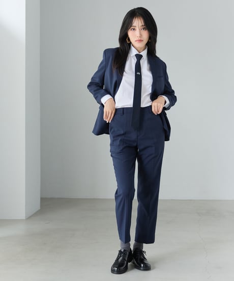 《BOYSHE Basic Suit》シングルブレスト＆スリムスラックス【セットアップ】ネイビー