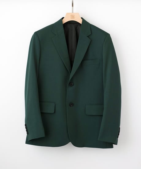 《BOYSHE Basic Suit》シングルブレスト＆スリムスラックス【セットアップ】グリーン