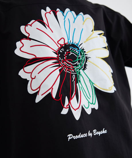 《BOYSHE original》ひまわり刺繍シャツ【2 color】