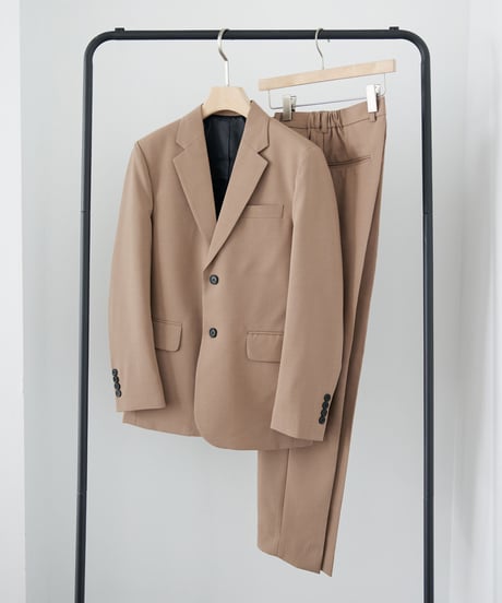《BOYSHE Basic Suit》シングルブレスト＆スリムスラックス【セットアップ】ベージュ