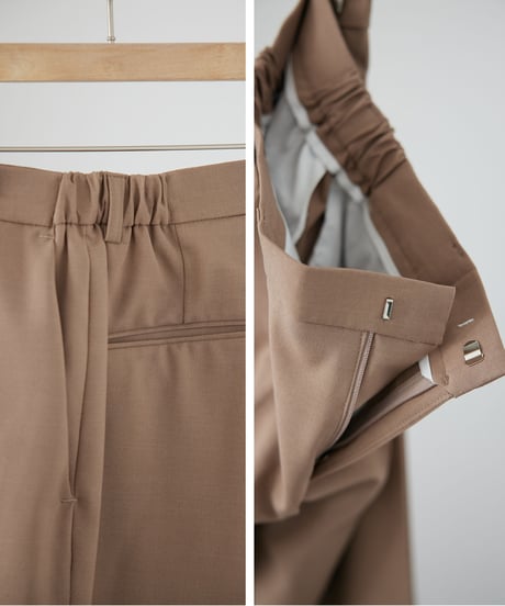 《BOYSHE Basic Suit》シングルブレスト＆スリムスラックス【セットアップ】ベージュ