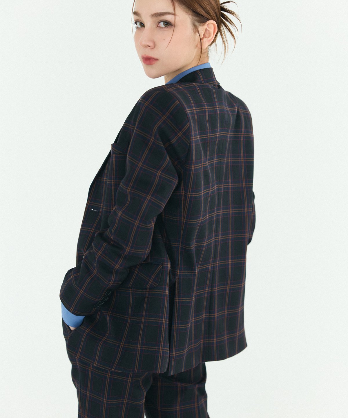 BOYSHE Check Suit》シングルブレスト&スリムスラックス BOYSHE Check Suit》シングルブレスト&スリムスラックス