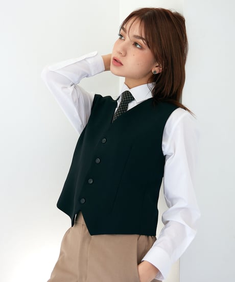 《BOYSHE original》ノーカラーベスト【2 color】【3 size】