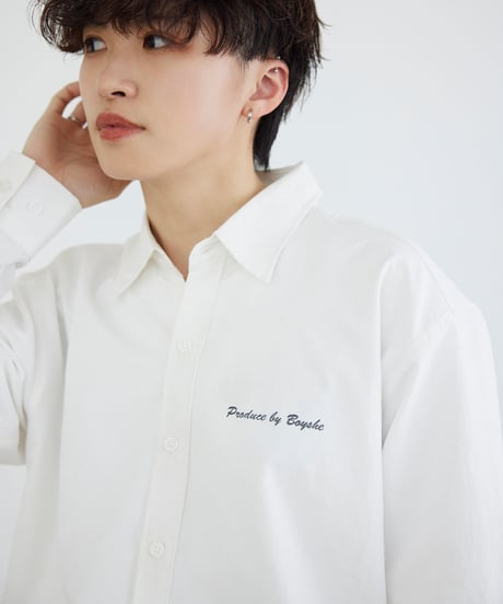 《BOYSHE original》ひまわり刺繍シャツ【2 color】