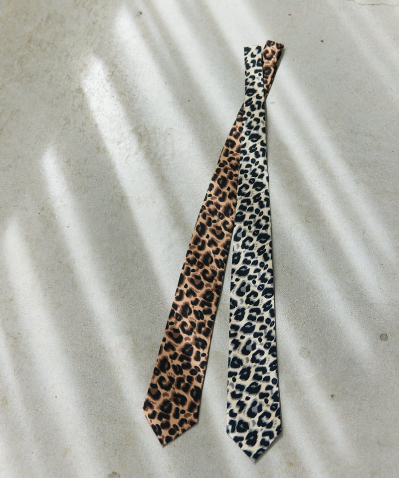 ネイビー】wackomaria レオパード柄 ネクタイ ネイビー】wackomaria