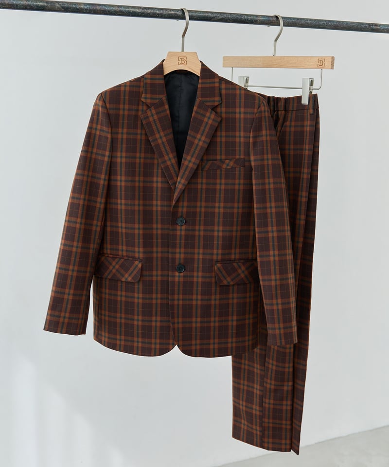 BOYSHE Check Suit》シングルブレスト＆スリムスラックス 