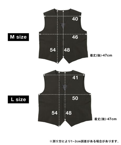 《BOYSHE original》ノーカラーベスト【2 color】【3 size】