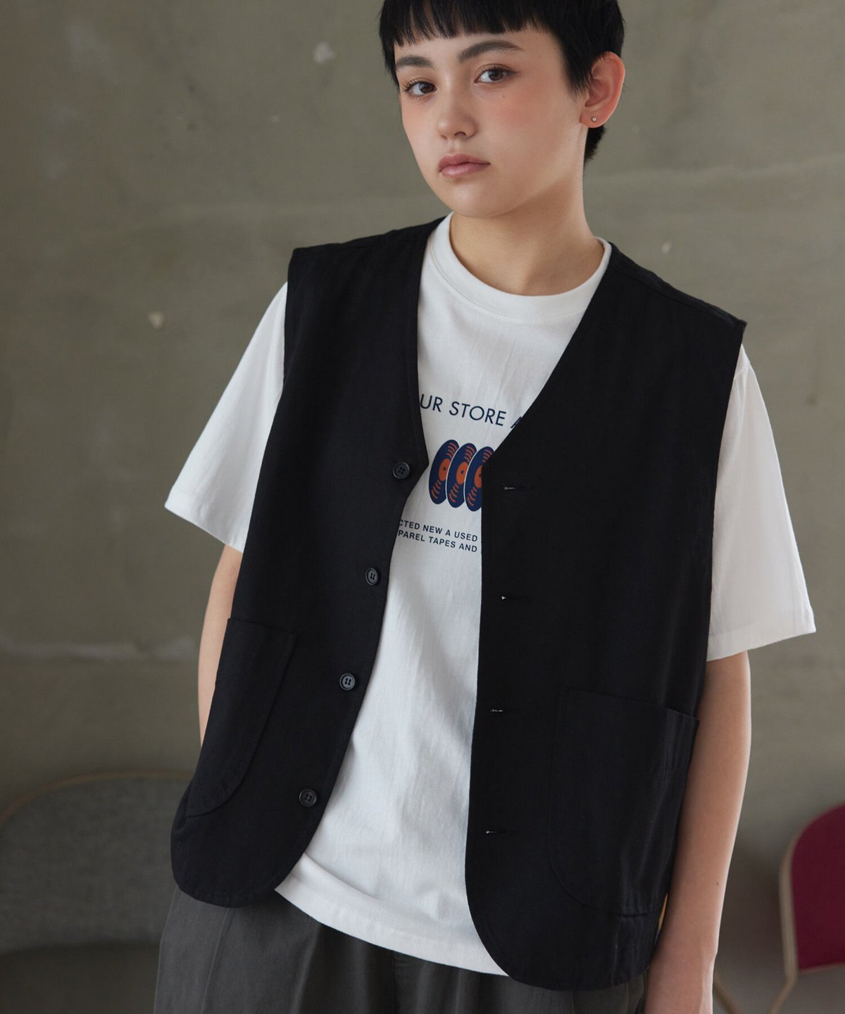 lee ベスト　アメカジ　ブラウン　ダック地　フリーサイズ 7c0450744e095242f42c6d3e5cfbed