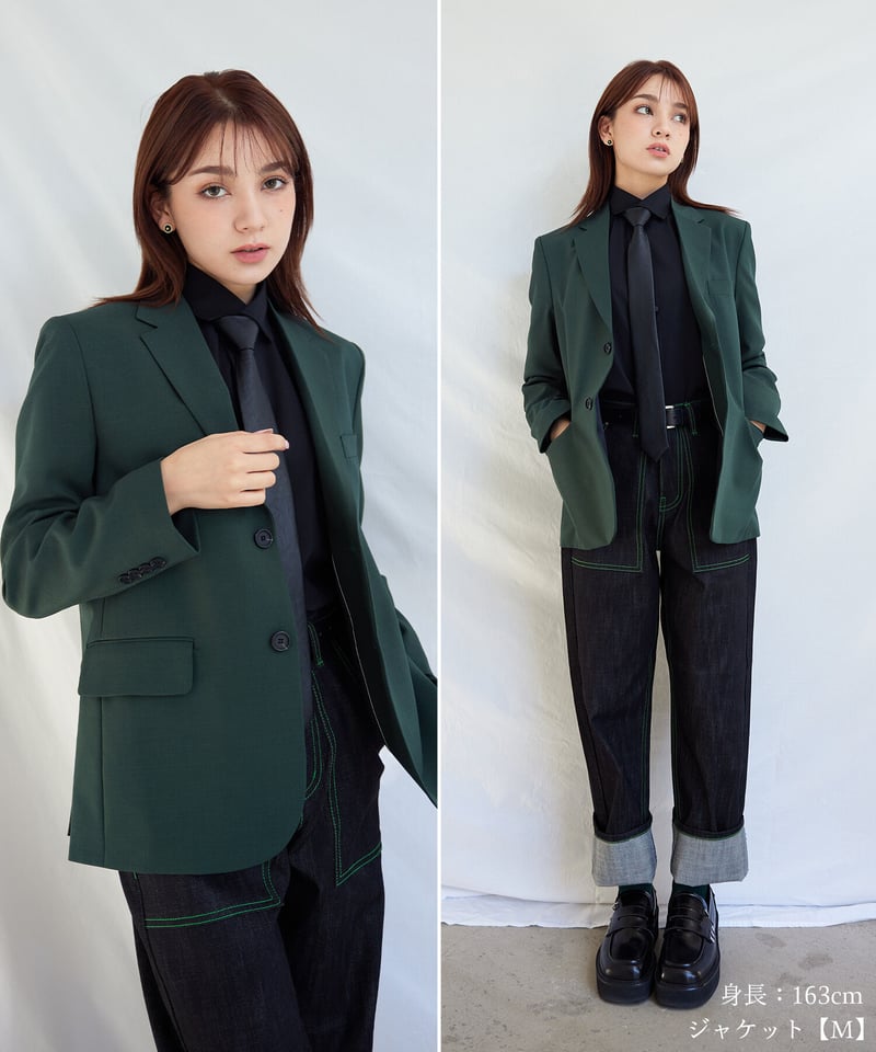 BOYSHE Basic Suit》シングルブレスト&スリムスラックス BOYSHE Basic Suit》シングルブレスト&スリムスラックス