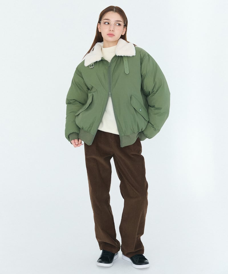 ツータック コーデュロイ ワイドパンツ【3 color】 | BOYSHE