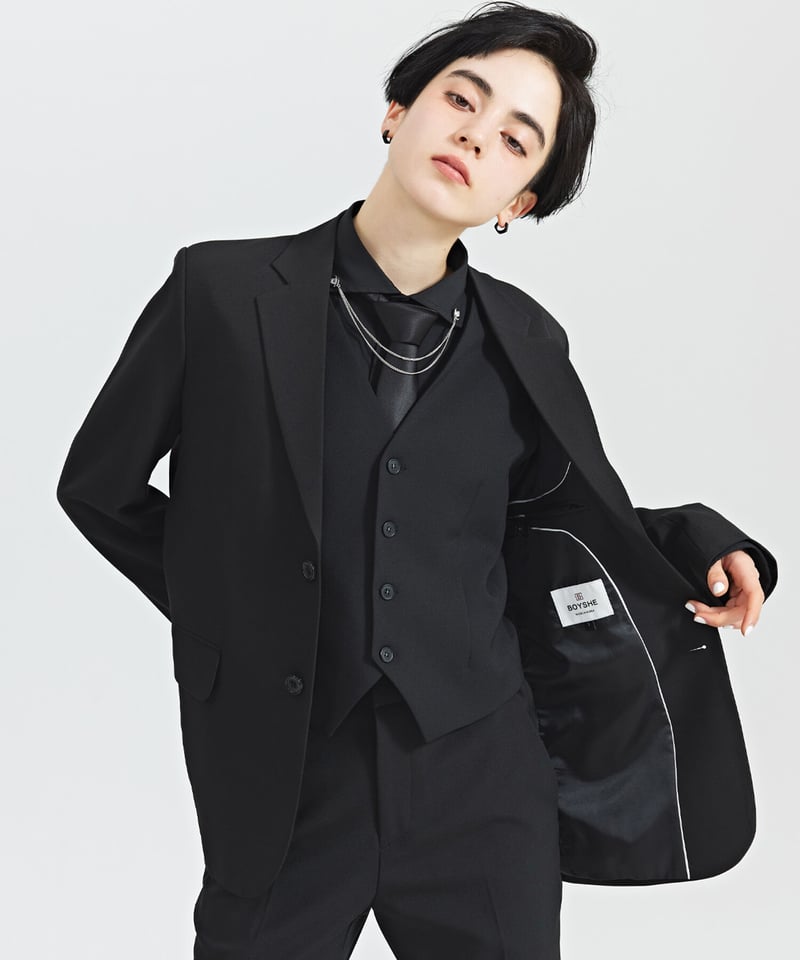 BOYSHE original》ノーカラーベスト【2 color】【2 size】 | BO BOYSHE original》ノーカラーベスト【2 color】【2 size】 | BO