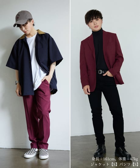 《BOYSHE Basic Suit》シングルブレスト【単品】【6 color】