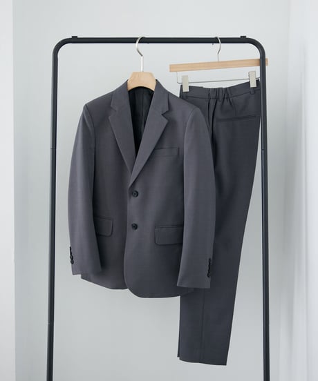 《BOYSHE Basic Suit》シングルブレスト＆スリムスラックス【セットアップ】グレー