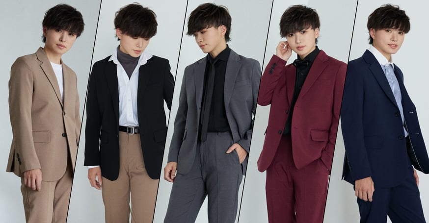 BOYSHE Basic Suit》シングルブレスト&スリムスラックス BOYSHE Basic Suit》シングルブレスト&スリムスラックス
