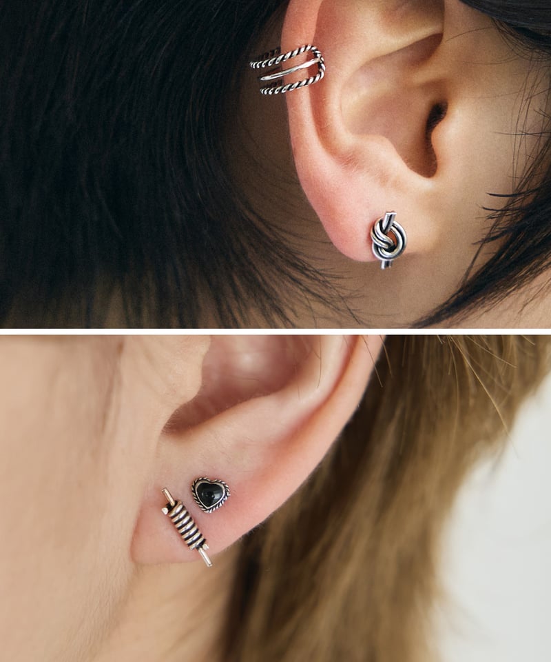 ネジネジ Silver925製 ピアス【2種】 | BOYSHE ネジネジ Silver925製 ピアス【2種】 | BOYSHE