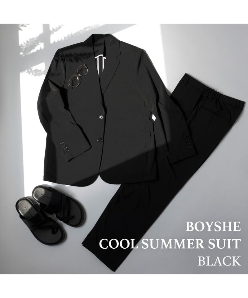 BOYSHE Cool Summer Suit》シングルブレスト＆スリムスラックス 