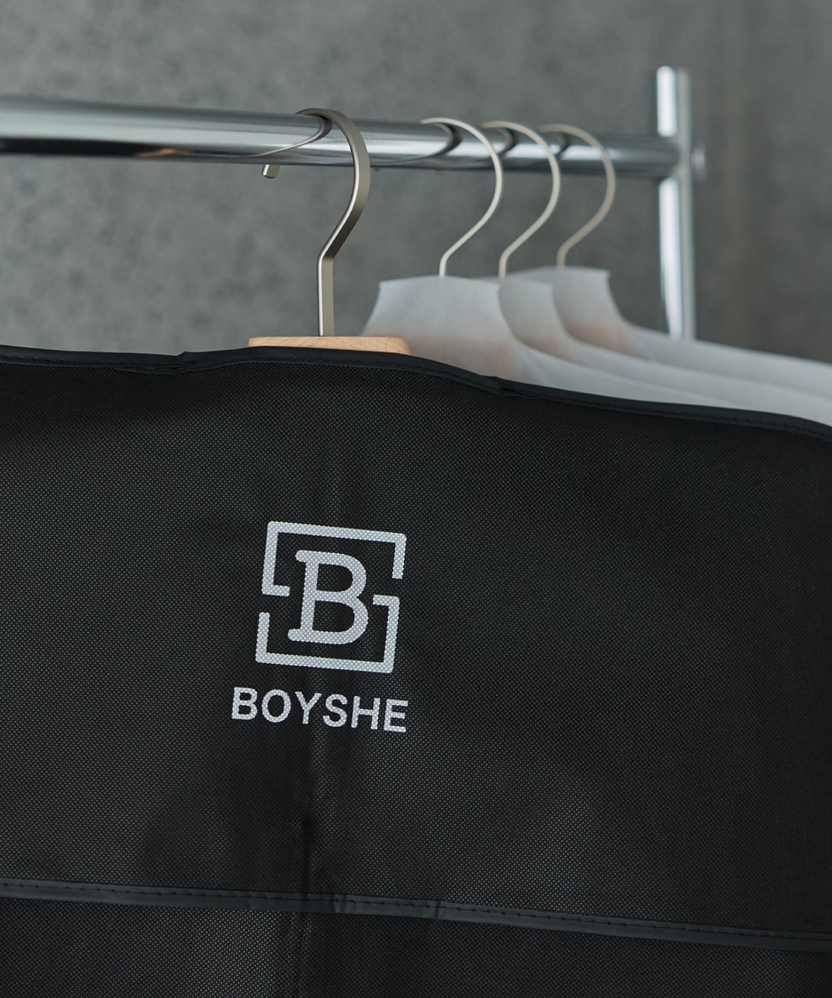 革製　スーツカバー　ほぼ未使用　年代物 BOYSHEオリジナル 両面不織布スーツカバー | BOYSHE