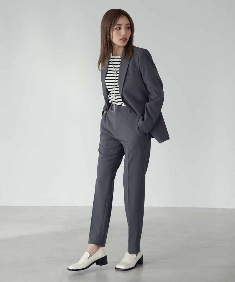 BOYSHE Basic Suit》シングルブレスト＆スリムスラックス【セットアップ】グレー...