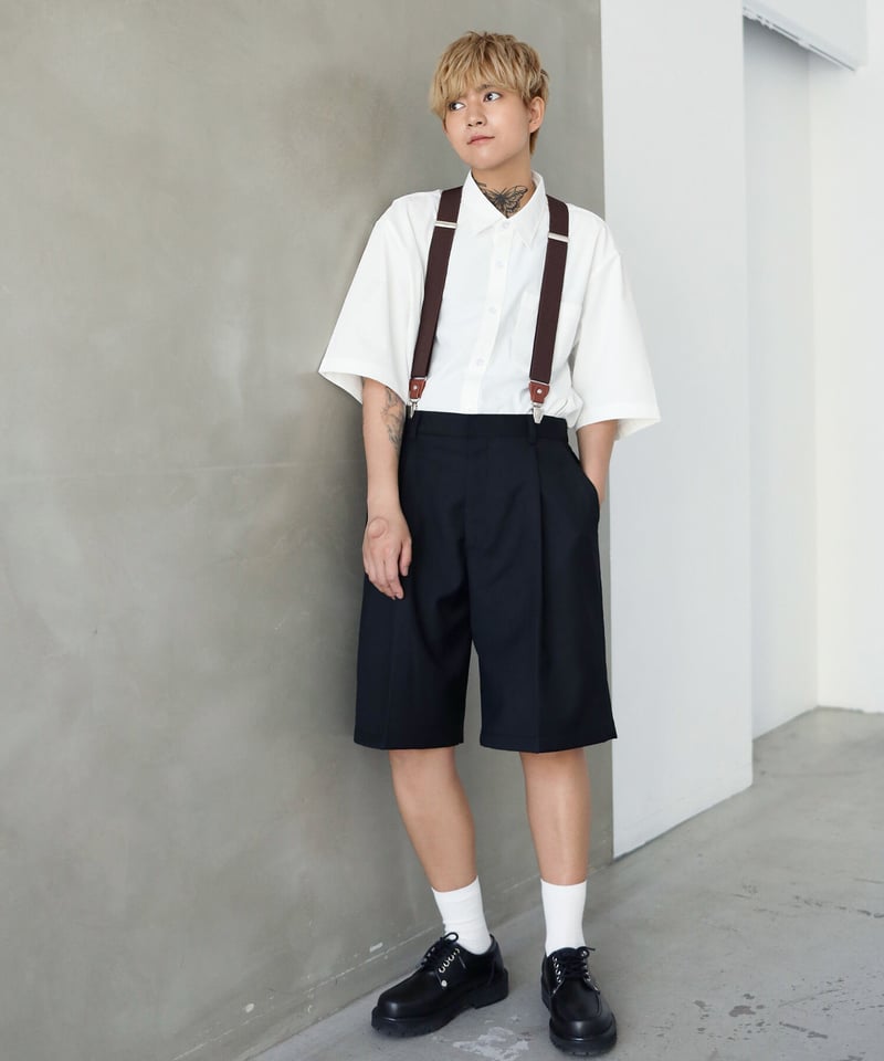 オーバーサイズ レギュラーカラー半袖シャツ【6 color】 | BOYSHE オーバーサイズ レギュラーカラー半袖シャツ【6 color】 | BOYSHE