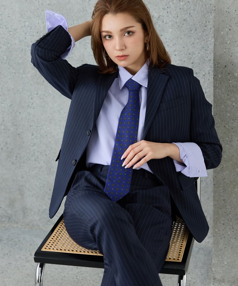 BOYSHE Stripe Suit》シングルブレスト＆スリムスラックス