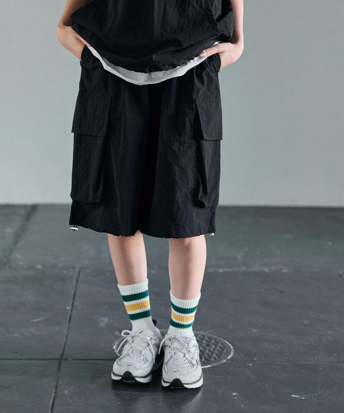 ナイロン バミューダカーゴ ハーフパンツ【4 color】 | BOYSHE ナイロン バミューダカーゴ ハーフパンツ【4 color】 | BOYSHE
