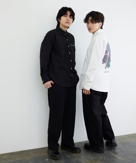 《BOYSHE original》ひまわり刺繍シャツ【2 color】