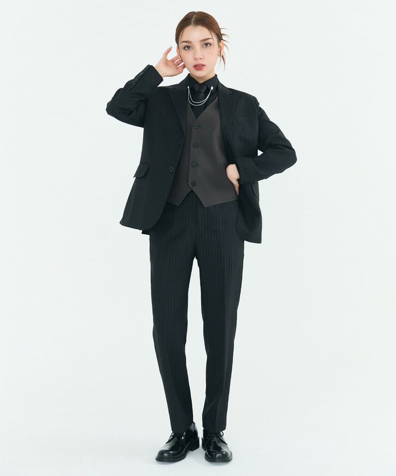 BOYSHE Stripe Suit》シングルブレスト&スリムスラックス BOYSHE Stripe Suit》シングルブレスト&スリムスラックス