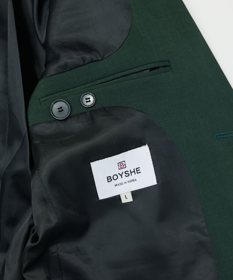 BOYSHE Basic Suit》シングルブレスト&スリムスラックス BOYSHE Basic Suit》シングルブレスト&スリムスラックス