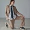 《BOYSHE Basic Suit》シングルブレスト＆スリムスラックス【セットアップ】ベージュ