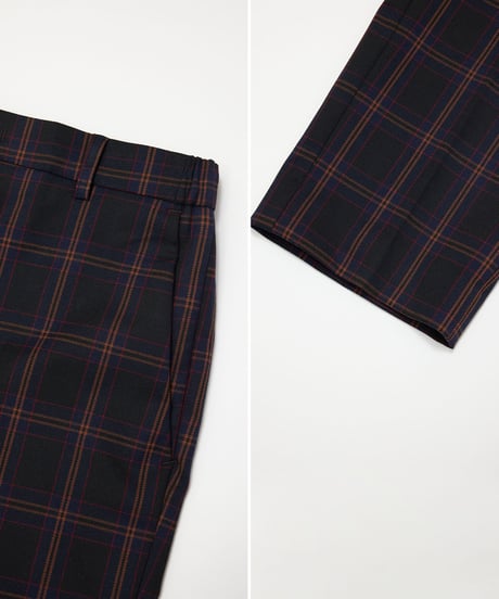 《BOYSHE Check Suit》シングルブレスト＆スリムスラックス【セットアップ】ネイビー
