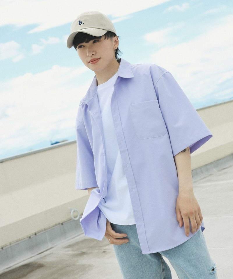 オーバーサイズ レギュラーカラー半袖シャツ【6 color】 | BOYSHE オーバーサイズ レギュラーカラー半袖シャツ【6 color】 | BOYSHE