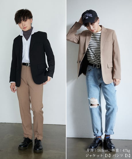 《BOYSHE Basic Suit》シングルブレスト【単品】【6 color】