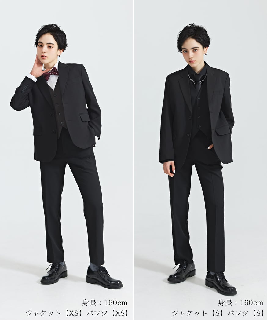 セットアップスーツ S~4XL ベロア シングルブレスト 3color BOYSHE Cool Summer Suit》シングルブレスト＆スリムスラックス