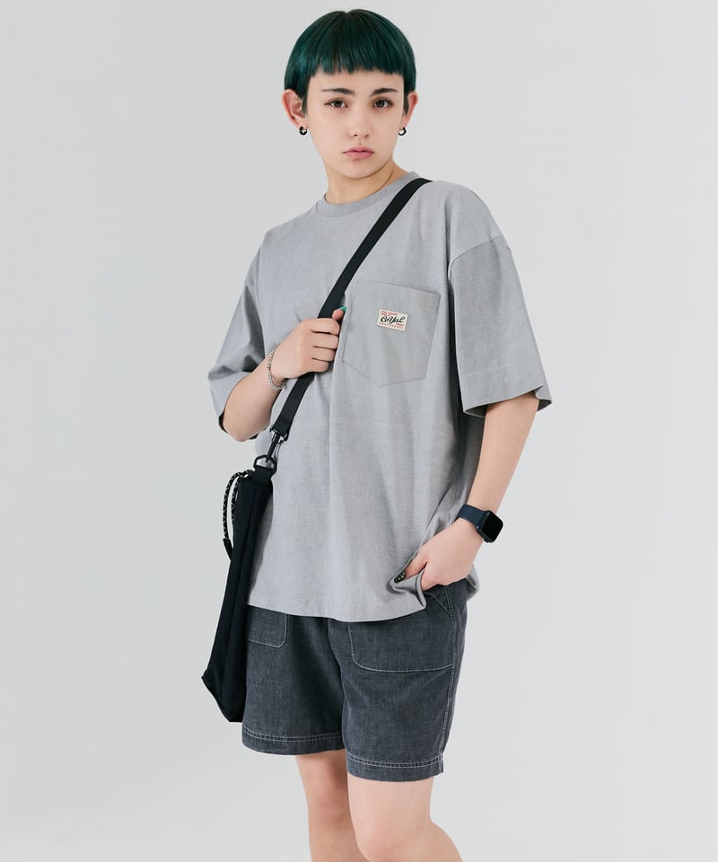 リネンデニム ワイドショートパンツ【3 color】 | BOYSHE