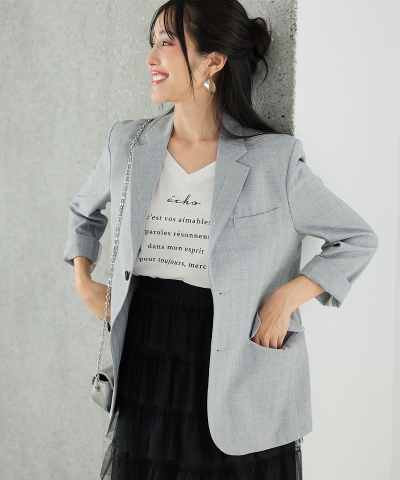 BOYSHE Cool Summer CHECK Suit》シングルブレスト＆スリム