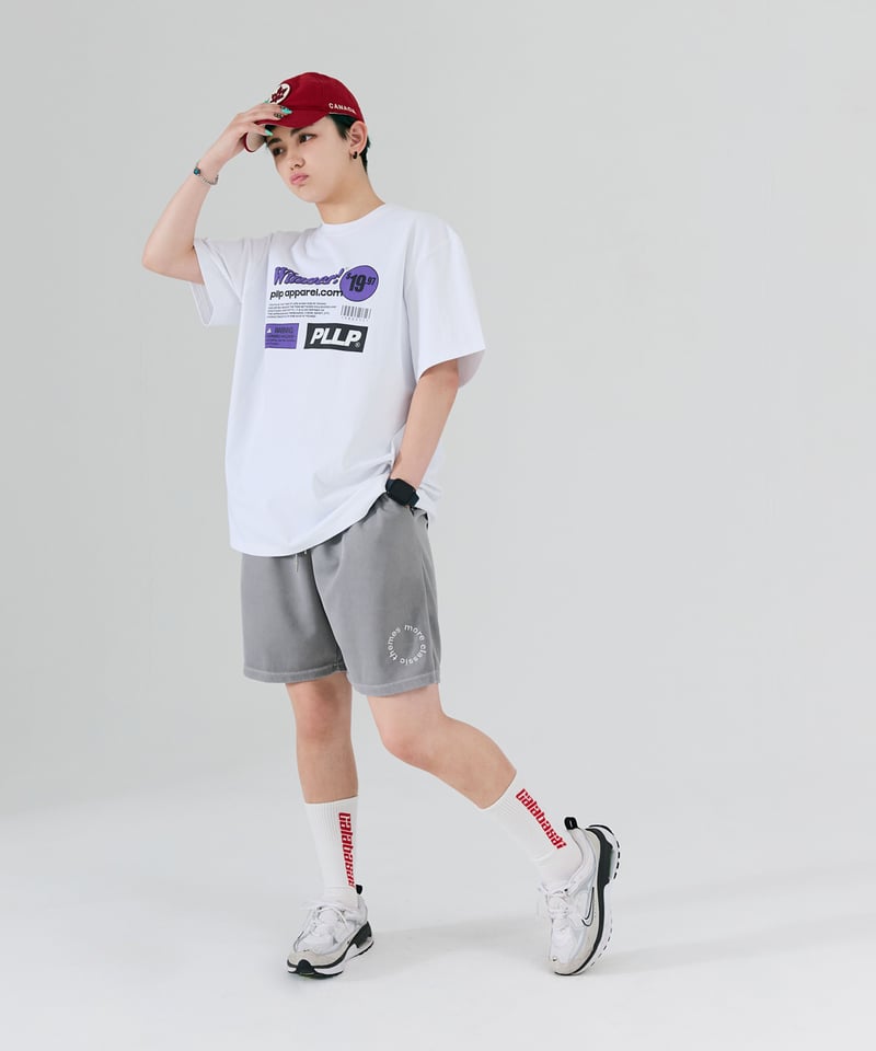 サークル ピグメント ワイドハーフパンツ | BOYSHE