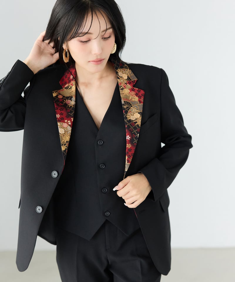 BOYSHE Premium Suit Japanese Pattern 》シングルブレスト