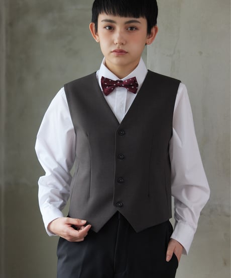 《BOYSHE original》ノーカラーベスト【2 color】【3 size】