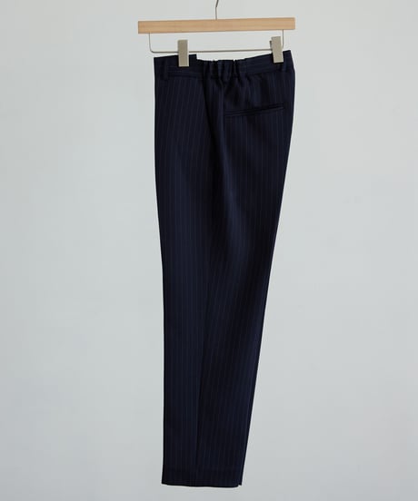 《BOYSHE Stripe Suit》シングルブレスト＆スリムスラックス【セットアップ】ストライプ ネイビー